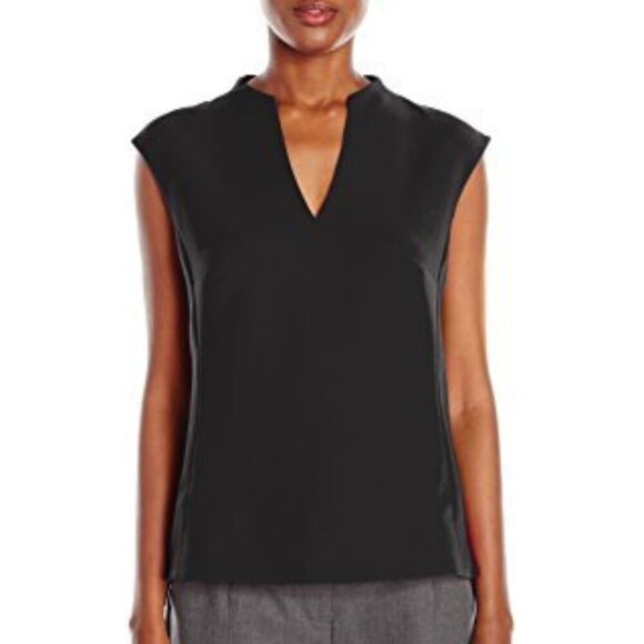 Ted Baker Paysy Top 2 Medium Black Cap Sleeve - Picture 2 of 9